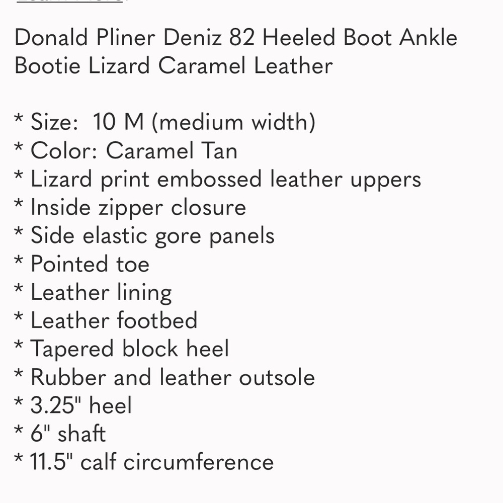 Donald Pliner Tan Heeled Ankle Boots - Picture 8 of 11